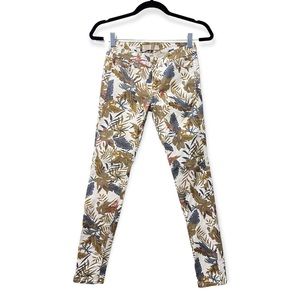 ZARA Floral Print Jeans, Size 2
